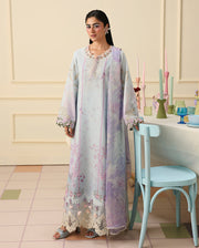 Mushq Hemline Soleil Prints Unstitched 3Pc Suit HLM26-09 Sugar Bloom