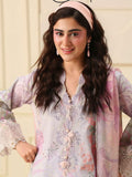 Mushq Hemline Soleil Prints Unstitched 3Pc Suit HLM26-10 Flora Amour