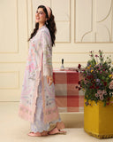 Mushq Hemline Soleil Prints Unstitched 3Pc Suit HLM26-10 Flora Amour