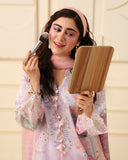 Mushq Hemline Soleil Prints Unstitched 3Pc Suit HLM26-10 Flora Amour