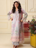 Mushq Hemline Soleil Prints Unstitched 3Pc Suit HLM26-10 Flora Amour