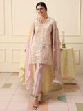 Mushq Hemline Soleil Prints Unstitched 3Pc Suit HLM26-11 Berry Creme