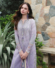 Mushq Hemline The Secerat Garden Unstitched Lawn 3Pc Suit - Velvet Ivy