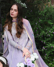 Mushq Hemline The Secerat Garden Unstitched Lawn 3Pc Suit - Velvet Ivy