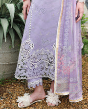 Mushq Hemline The Secerat Garden Unstitched Lawn 3Pc Suit - Velvet Ivy