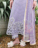 Mushq Hemline The Secerat Garden Unstitched Lawn 3Pc Suit - Velvet Ivy