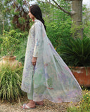 Mushq Hemline The Secerat Garden Unstitched Lawn 3Pc Suit - Garden Royale