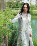 Mushq Hemline The Secerat Garden Unstitched Lawn 3Pc Suit - Garden Royale