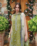 Mushq Hemline The Secerat Garden Unstitched Lawn 3Pc Suit - Whispering Ivy