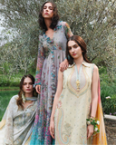 Mushq Hemline The Secerat Garden Unstitched Lawn 3Pc Suit - Nocturne Flora