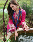 Mushq Hemline The Secerat Garden Unstitched Lawn 3Pc Suit - Bloomveil