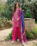 Mushq Hemline The Secerat Garden Unstitched Lawn 3Pc Suit - Bloomveil