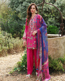 Mushq Hemline The Secerat Garden Unstitched Lawn 3Pc Suit - Bloomveil