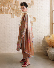Mushq Hemline The Secerat Garden Unstitched Lawn 3Pc Suit - Wild Bloom