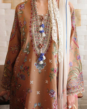 Mushq Hemline The Secerat Garden Unstitched Lawn 3Pc Suit - Wild Bloom