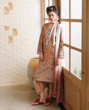 Mushq Hemline The Secerat Garden Unstitched Lawn 3Pc Suit - Wild Bloom