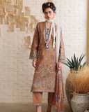 Mushq Hemline The Secerat Garden Unstitched Lawn 3Pc Suit - Wild Bloom