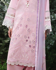 Mushq Hemline The Secerat Garden Unstitched Lawn 3Pc Suit - Rosewood Secret