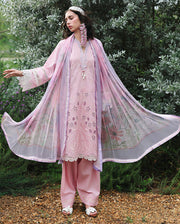 Mushq Hemline The Secerat Garden Unstitched Lawn 3Pc Suit - Rosewood Secret