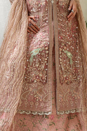 Mushq Inception Embroidered Net Unstitched 3Pc Suit D-01 Before Sunrise