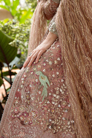 Mushq Inception Embroidered Net Unstitched 3Pc Suit D-01 Before Sunrise