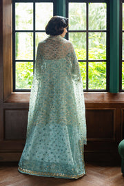 Mushq Inception Embroidered Net Unstitched 3Pc Suit D-02 Endless Love