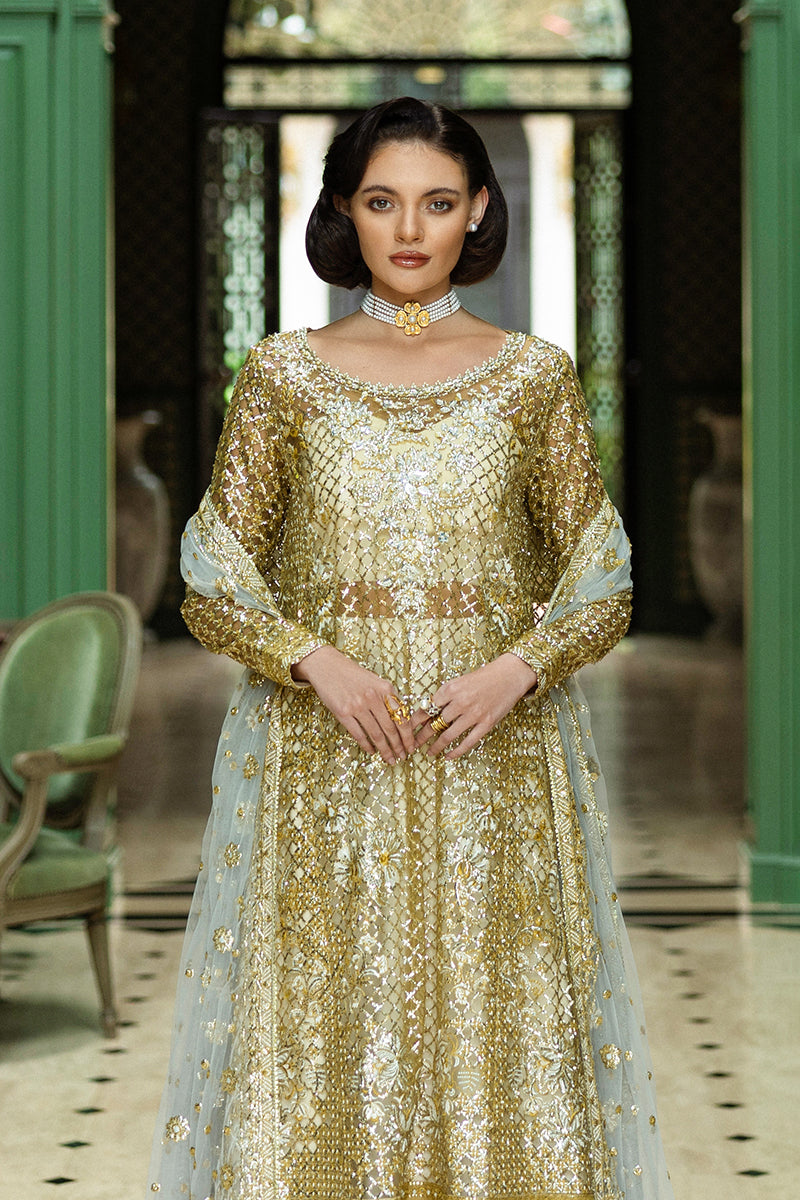 Mushq Inception Embroidered Net Unstitched 3Pc Suit D-03 Only You