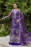 Mushq Inception Embroidered Net Unstitched 3Pc Suit D-04 Untamed Heart