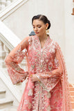 Mushq Inception Embroidered Net Unstitched 3Pc Suit D-06 Wings of Desire