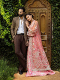 Mushq Inception Embroidered Net Unstitched 3Pc Suit D-06 Wings of Desire