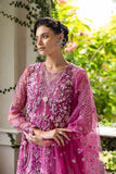 Mushq Inception Embroidered Net Unstitched 3Pc Suit D-07 Sweet November