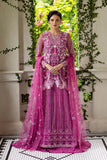 Mushq Inception Embroidered Net Unstitched 3Pc Suit D-07 Sweet November