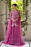 Mushq Inception Embroidered Net Unstitched 3Pc Suit D-07 Sweet November