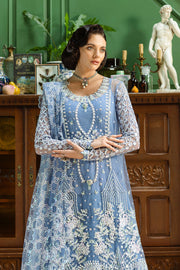 Mushq Inception Embroidered Net Unstitched 3Pc Suit D-08 Before the Rain