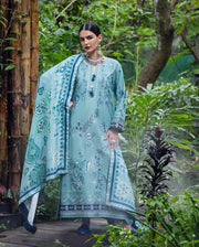 Hemline by Mushq Symphony Unstitched Karandi 3Pc Suit - Glided Hour
