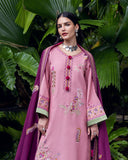 Hemline by Mushq Symphony Unstitched Karandi 3Pc Suit - Opal Gleam