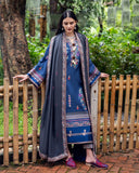 Hemline by Mushq Symphony Unstitched Karandi 3Pc Suit - Granite Song