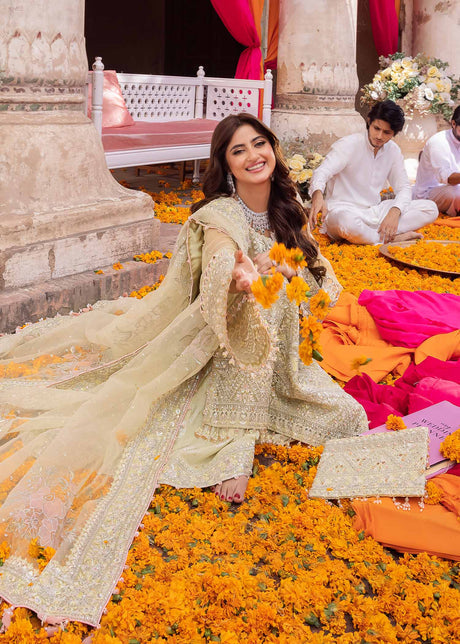 Maahi by Kanwal Malik Embroidered Organza Unstitched 3Pc Suit - HANA