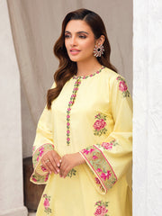 Faiza Faisal Aura Pret Embroidered Dobby Lawn 2Pc Suit - Hana