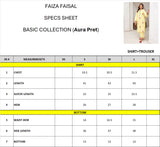Faiza Faisal Aura Pret Embroidered Dobby Lawn 2Pc Suit - Hana