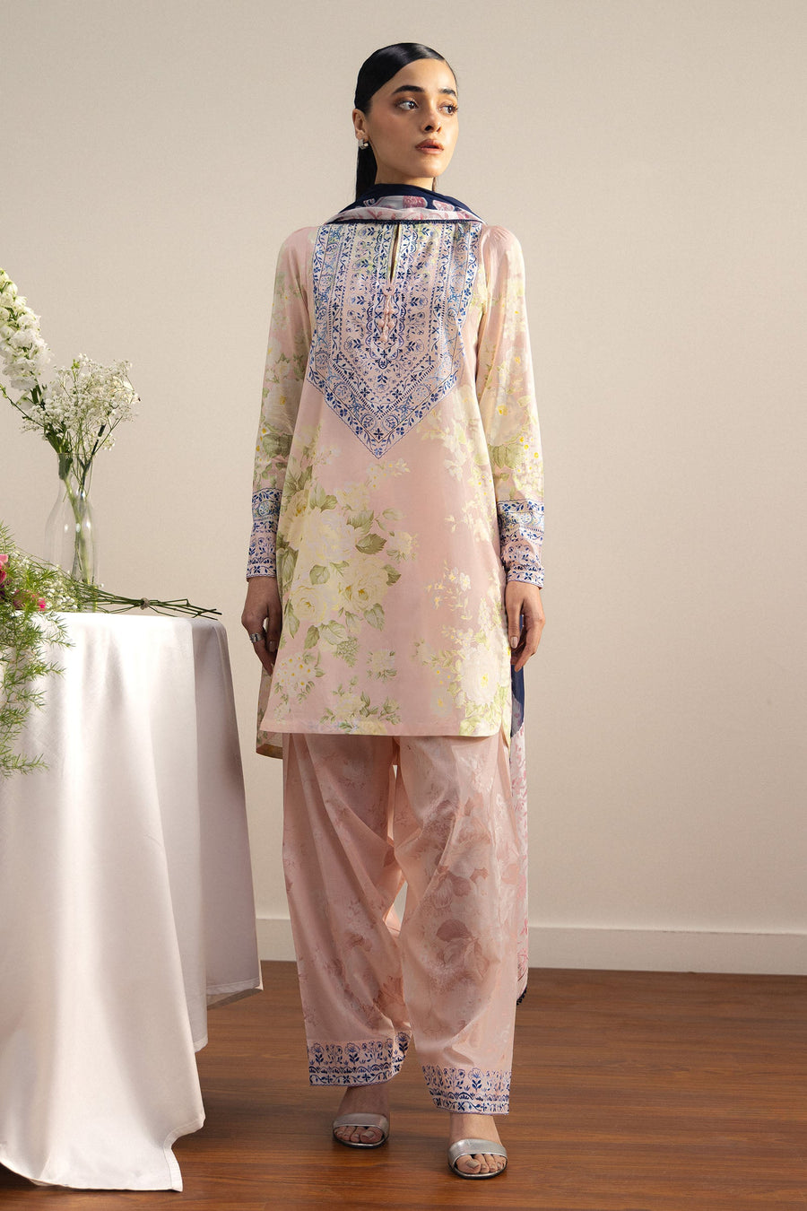 Coco by Zara Shahjahan Prints Unstitched Lawn 3Pc Suit D-01A Haru