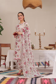 Feathers Premium Printed Lawn Unstitched 3Pc Suit Heaven Hues-FT262