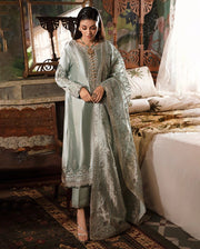 Mushq Sunehri Ramsha Edit Zari Silk Stitched 3Pc Suit - Heer