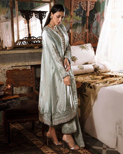 Mushq Sunehri Ramsha Edit Zari Silk Stitched 3Pc Suit - Heer