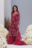 Mina Hasan Embroidered Organza Unstitched 3Pc Suit - Heer