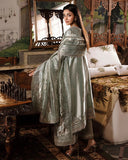 Mushq Sunehri Ramsha Edit Zari Silk Stitched 3Pc Suit - Heer