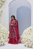 Mina Hasan Embroidered Organza Unstitched 3Pc Suit - Heer