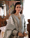 Mushq Sunehri Ramsha Edit Zari Silk Stitched 3Pc Suit - Heer