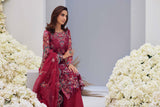 Mina Hasan Embroidered Organza Unstitched 3Pc Suit - Heer