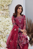 Mina Hasan Embroidered Organza Unstitched 3Pc Suit - Heer